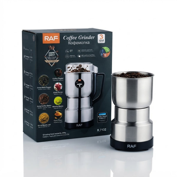 RAF 350g Heavy Duty Coffee & Spice Grinder (R.7132) – Commercial Stainless Steel Masala Mill