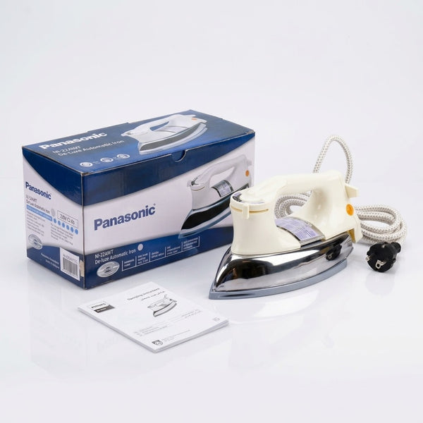 Panasonic Heavy Weight Automatic Dry Iron (NI-22AWTXJ) – Deluxe Golden Soleplate & Japanese Quality (6 lbs)