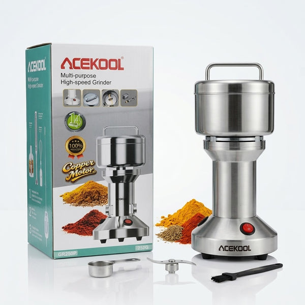 ACEKOOL High-Speed Spice & Grain Grinder (AK-404HB) – Pure Copper Motor Stainless Steel Milling Machine