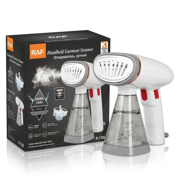 RAF Handheld Garment Steamer (R.1326 / 240ml) – Rapid Wrinkle Remover & Sanitizer for Clothes & Curtains