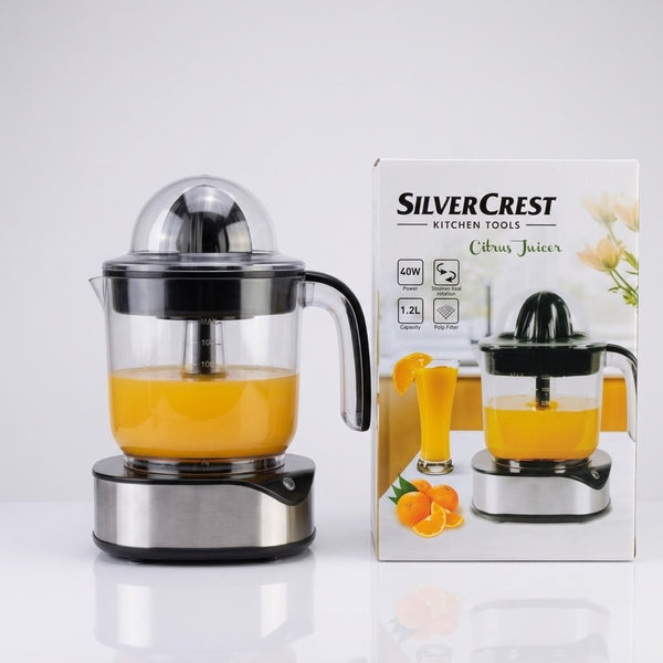 SilverCrest Electric Citrus Juicer 40W (SC-6188 / 1.2L) – Bi-Directional Orange & Lemon Squeezer