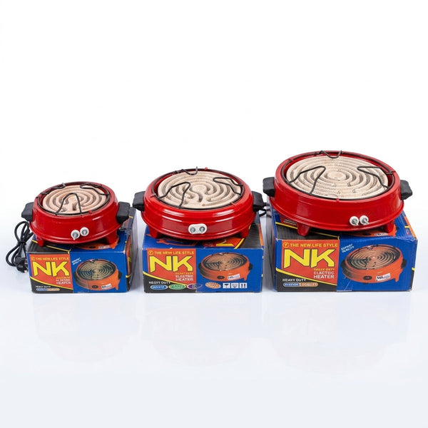 NK Heavy Duty Round Electric Cooking Heater (Chulha) – Available in 3 Sizes (Small, Medium, Large) Export Quality